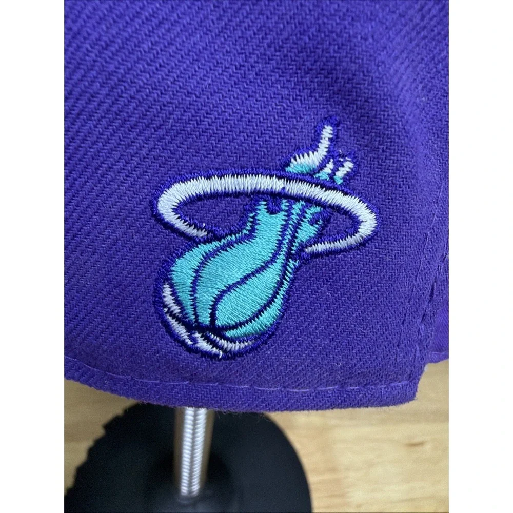 Miami Heat‎ NBA Hardwood Classics New Era M/L Snapback Hat Cap Purple Turquoise